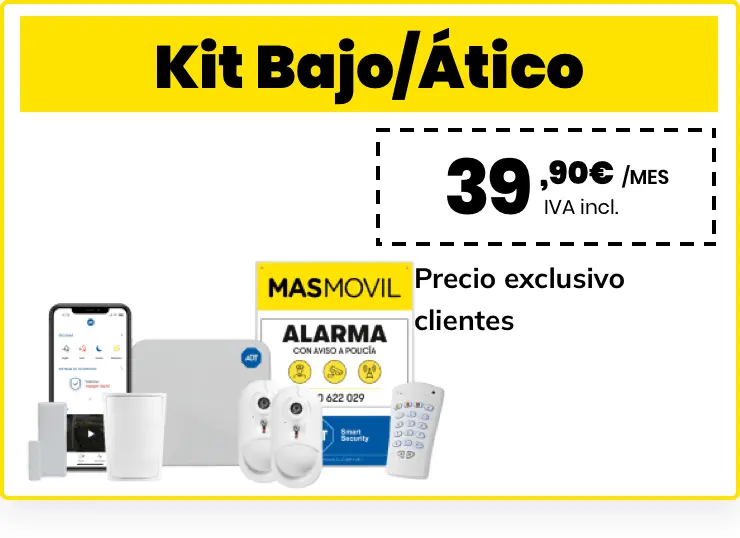 MASMOVIL - CARACTERISTICA ITEM - ALARMAS - Kit Bajo/Ático