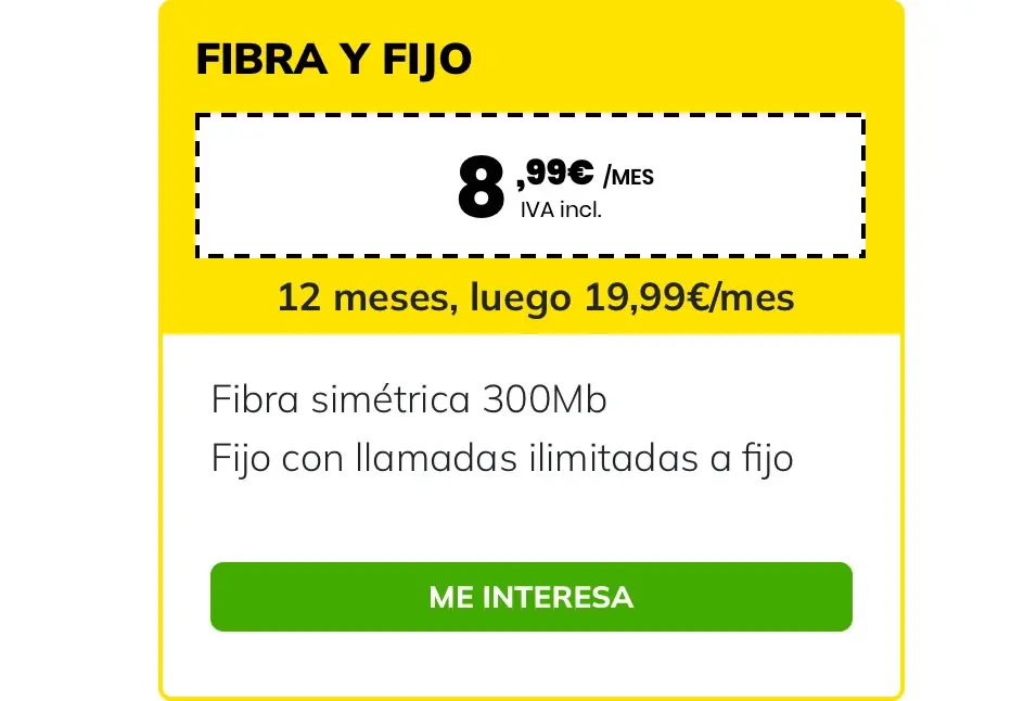 MASMOVIL - ZIGZAG ITEM - SEGUNDA  RESIDENCIA - Tarifas de Internet para segunda residencia feb 25