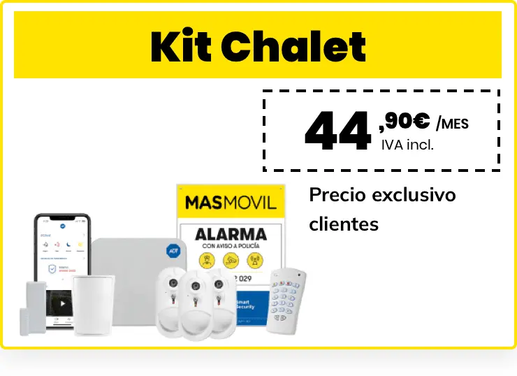 MASMOVIL - CARACTERISTICA ITEM - ALARMAS - Kit Chalet