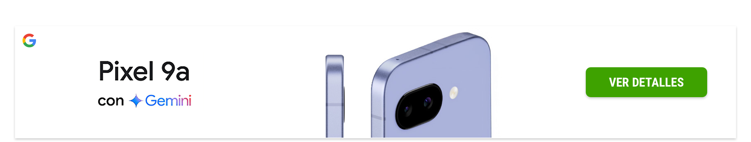 destacado pixel 9a con GEMINI